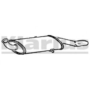 Глушитель выхлопных газов конечный WALKER 70003