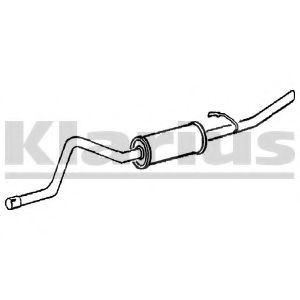 Глушитель выхлопных газов конечный WALKER 13020