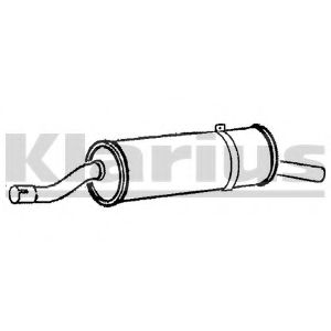 Глушитель выхлопных газов конечный KLARIUS BM142L