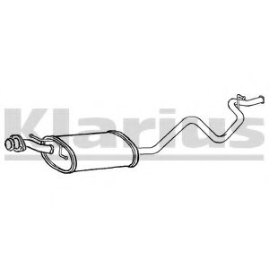 Глушитель выхлопных газов конечный KLARIUS CL202K