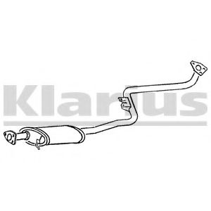 Средний глушитель выхлопных газов WALKER 14146