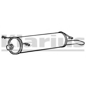 Глушитель выхлопных газов конечный KLARIUS CN357Q