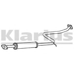 Средний глушитель выхлопных газов KLARIUS DN416W