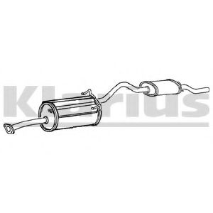 Глушитель выхлопных газов конечный KLARIUS DN481B