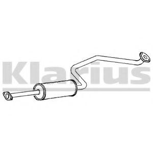 Средний глушитель выхлопных газов KLARIUS DN552W