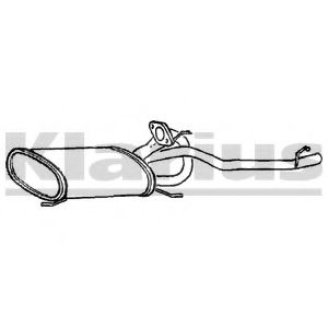 Глушитель выхлопных газов конечный KLARIUS DU62X