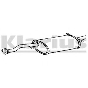 Глушитель выхлопных газов конечный KLARIUS DW8B