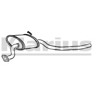 Средний глушитель выхлопных газов KLARIUS FE122E