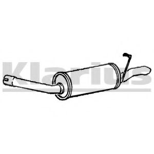 Глушитель выхлопных газов конечный WALKER 15003