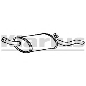 Глушитель выхлопных газов конечный WALKER 70208