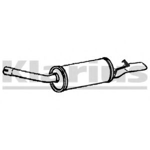 Глушитель выхлопных газов конечный WALKER 17734