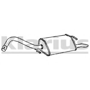 Глушитель выхлопных газов конечный KLARIUS FE565D