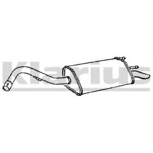 Глушитель выхлопных газов конечный KLARIUS FE620X