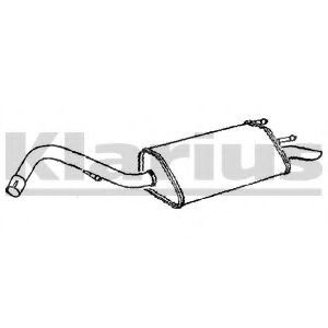 Глушитель выхлопных газов конечный KLARIUS FE625P