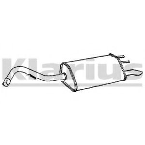 Глушитель выхлопных газов конечный KLARIUS FE647H