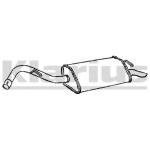 Глушитель выхлопных газов конечный KLARIUS FE713K