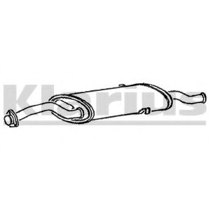 Глушитель выхлопных газов конечный KLARIUS FT339M