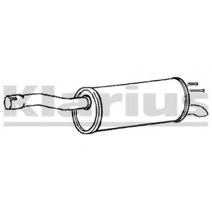 Глушитель выхлопных газов конечный KLARIUS FT741X