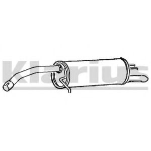 Глушитель выхлопных газов конечный KLARIUS FT764M