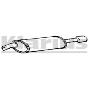 Глушитель выхлопных газов конечный KLARIUS GM147K