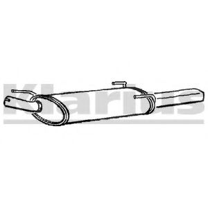 Глушитель выхлопных газов конечный KLARIUS GM257A