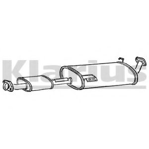 Средний глушитель выхлопных газов KLARIUS GM301J