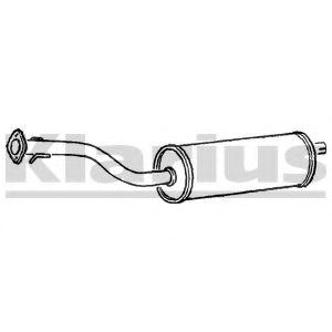 Средний глушитель выхлопных газов KLARIUS GM34B