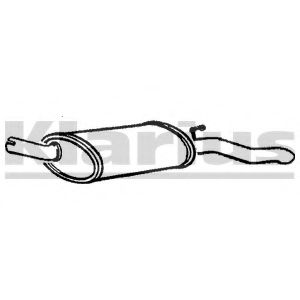 Глушитель выхлопных газов конечный ERNST 001120