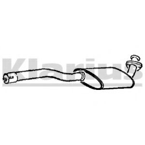 Средний глушитель выхлопных газов WALKER 03956