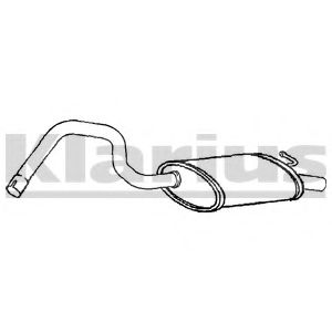 Глушитель выхлопных газов конечный KLARIUS JR325L