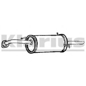Глушитель выхлопных газов конечный KLARIUS KA4H