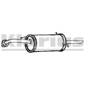 Глушитель выхлопных газов конечный KLARIUS KA8C