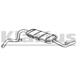 Глушитель выхлопных газов конечный KLARIUS LL9X