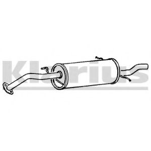 Глушитель выхлопных газов конечный KLARIUS MA169A