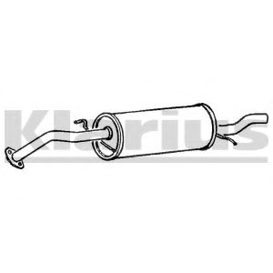 Глушитель выхлопных газов конечный KLARIUS MA286C