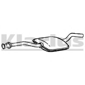 Средний глушитель выхлопных газов KLARIUS MZ152W