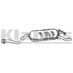 Глушитель выхлопных газов конечный KLARIUS MZ216C