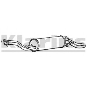 Глушитель выхлопных газов конечный WALKER 16979