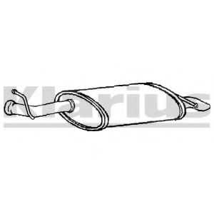 Глушитель выхлопных газов конечный KLARIUS PG726E
