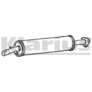 Средний глушитель выхлопных газов KLARIUS PS9C