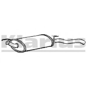 Глушитель выхлопных газов конечный KLARIUS RN330Q