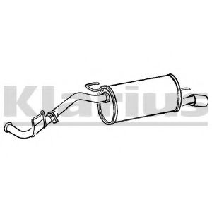 Глушитель выхлопных газов конечный KLARIUS RN653Q