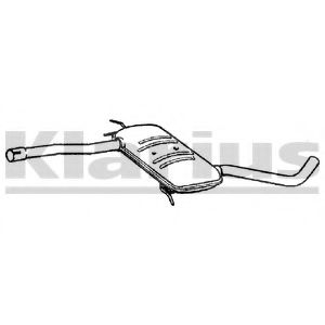 Средний глушитель выхлопных газов KLARIUS RN685V