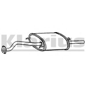 Глушитель выхлопных газов конечный WALKER 16427