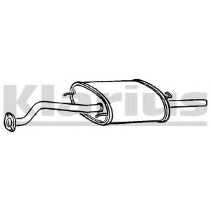 Глушитель выхлопных газов конечный WALKER 15145