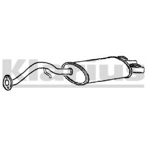 Глушитель выхлопных газов конечный KLARIUS RR340V