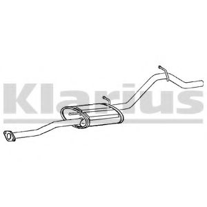 Глушитель выхлопных газов конечный KLARIUS SZ115G