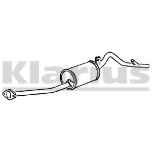 Глушитель выхлопных газов конечный KLARIUS SZ20D