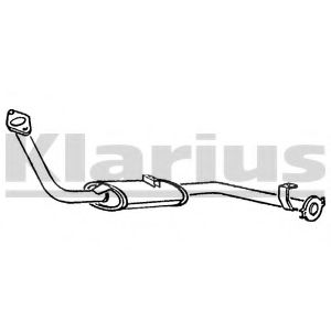 Предглушитель выхлопных газов KLARIUS SZ25W