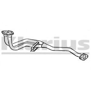 Труба выхлопного газа KLARIUS VL468D